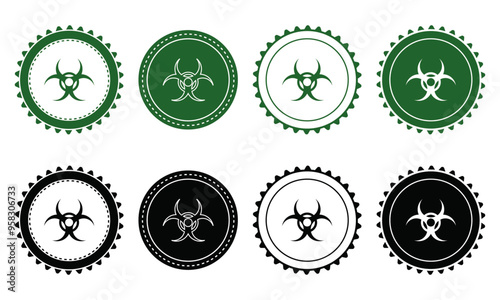 Ecology icon set. Ecology Stamps. Environment, sustainability, nature, recycle, renewable energy; electric bike, eco-friendly, forest, wind power, green symbol. Solid icons vector collection.