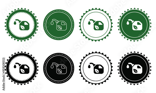 Ecology icon set. Ecology Stamps. Environment, sustainability, nature, recycle, renewable energy; electric bike, eco-friendly, forest, wind power, green symbol. Solid icons vector collection.