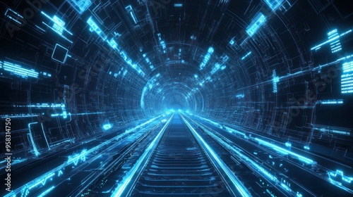 Digital Tunnel of Light and Data