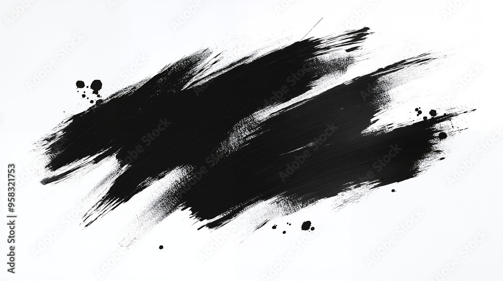 a black and white photo of a ink with a large black spot on it a black and white photo of a ink with a large black spot on it