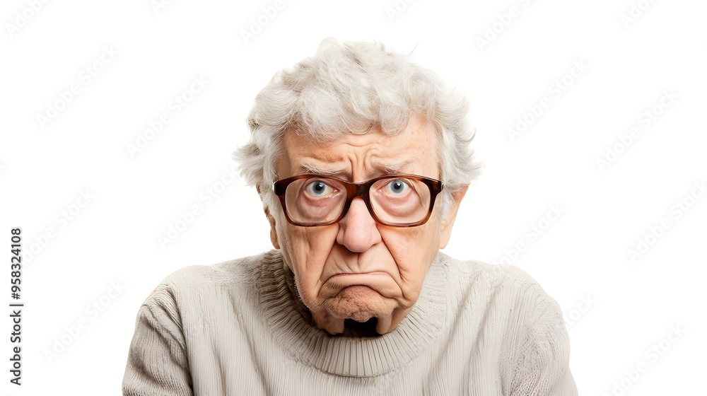 elderly expression of emotion shock sad curisosity elderly expression of emotion shock sad curisosity