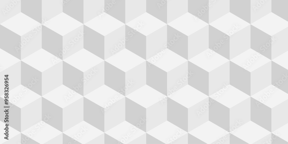 Abstract white and gray style minimal blank cubic. Geometric pattern illustration mosaic, square and triangle wallpaper. Abstract white and gray style minimal blank cubic. Geometric pattern illustration mosaic, square and triangle wallpaper.