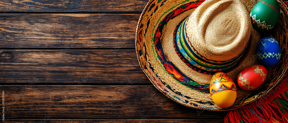 “Wooden Background with a Sombrero and Maracas, Featuring Bright and Festive Colors, Celebrating Mexican Culture and Traditional Music”
“Wooden Background with a Sombrero and Maracas, Featuring Bright and Festive Colors, Celebrating Mexican Culture and Traditional Music”