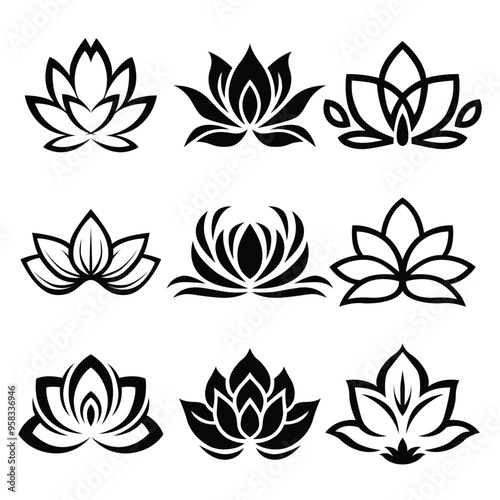 Beauty Lotus Logo Vector Illustration