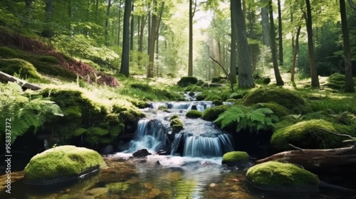 Serene Forest Stream