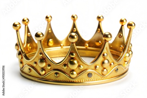 golden crown on a white background