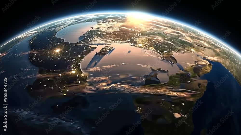 The planet earth seen from space The planet earth seen from space