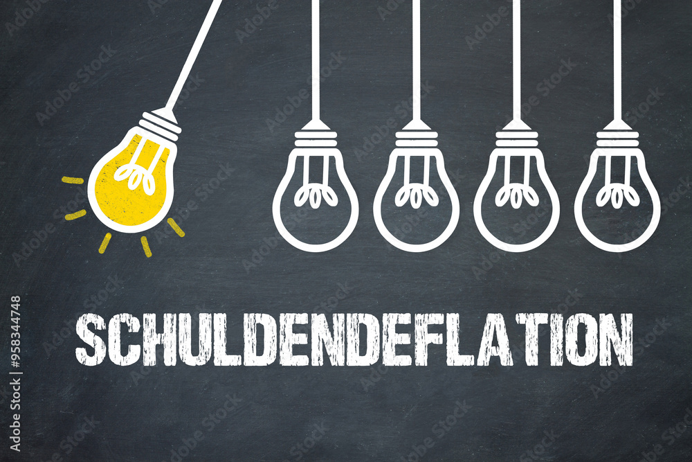 Fototapeta premium Schuldendeflation