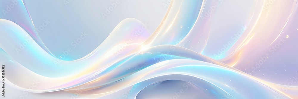 Dreamy abstract backdrop showcasing a fluid harmony of glowing, undulating lines with a touch of sparkle. Made with Generative AI Technology Dreamy abstract backdrop showcasing a fluid harmony of glowing, undulating lines with a touch of sparkle. Made with Generative AI Technology