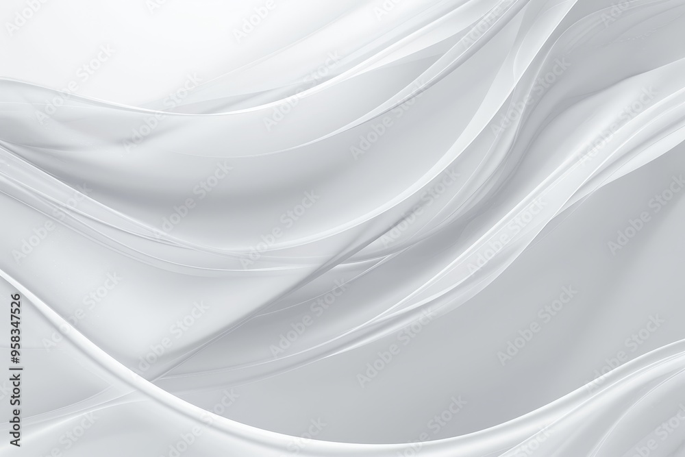 Abstract background of elegant white silk or satin luxury cloth texture. 3D Rendering Abstract background of elegant white silk or satin luxury cloth texture. 3D Rendering