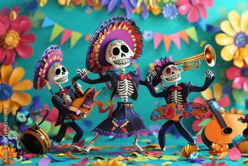 Day of the Dead Skeleton Band.