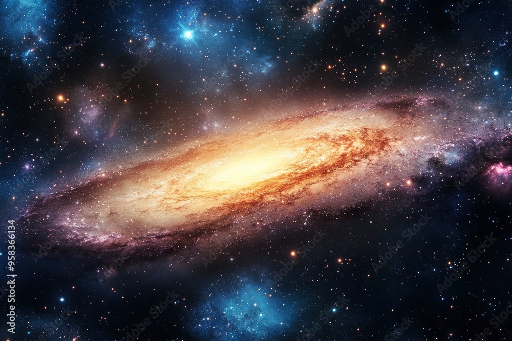 Fototapeta premium background with stars, space galaxy background, background with space, galaxy in the space with stars, ai