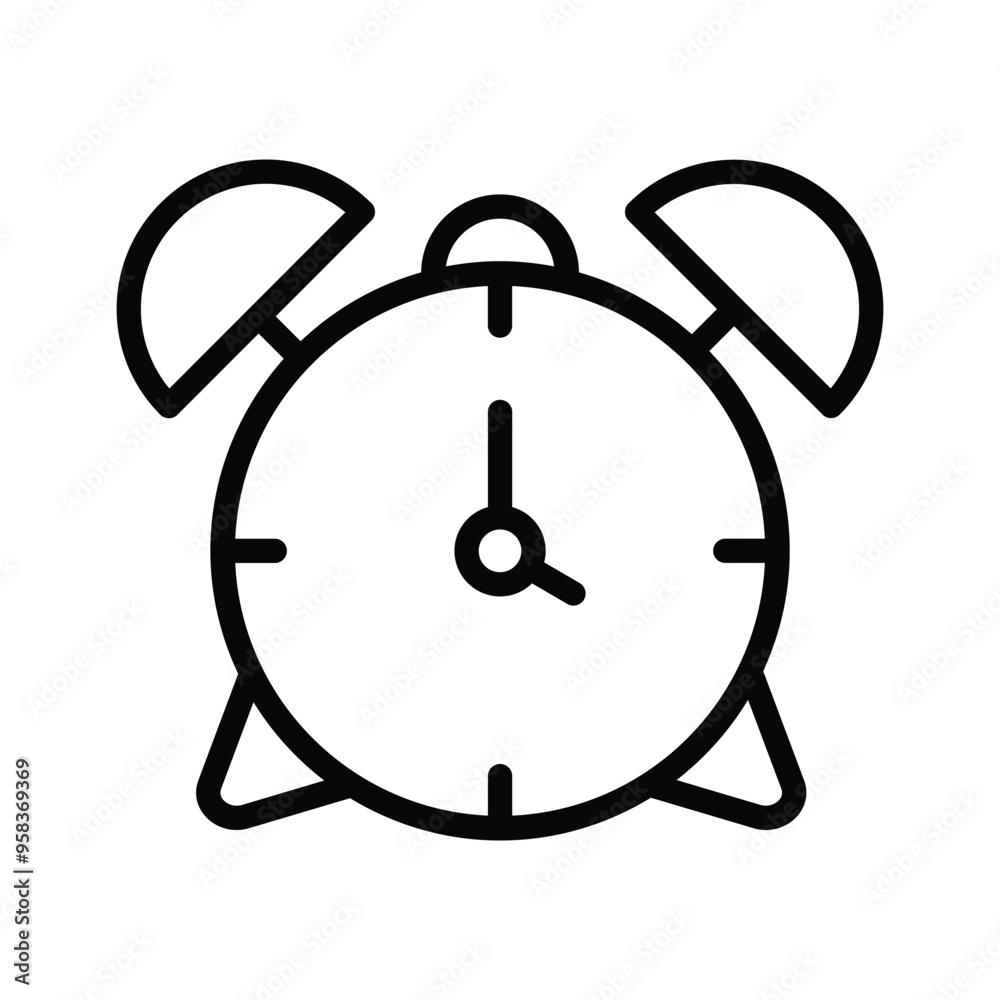 Trendy icon of alarm clock in editable style, easy to use and download Trendy icon of alarm clock in editable style, easy to use and download