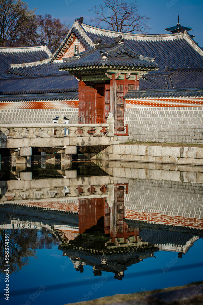 Gyeongbokgung Palace is the palace of Joseon Dynasty. South Korea. Seoul