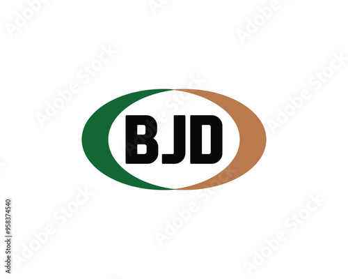 BJD logo design vector template. BJD