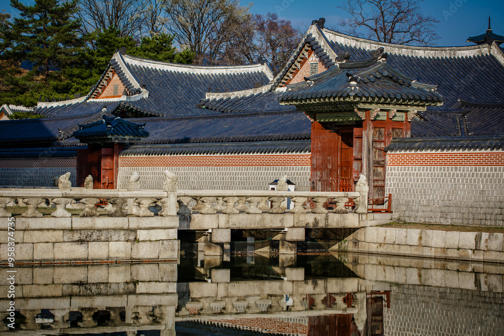 Gyeongbokgung Palace is the palace of Joseon Dynasty. South Korea. Seoul