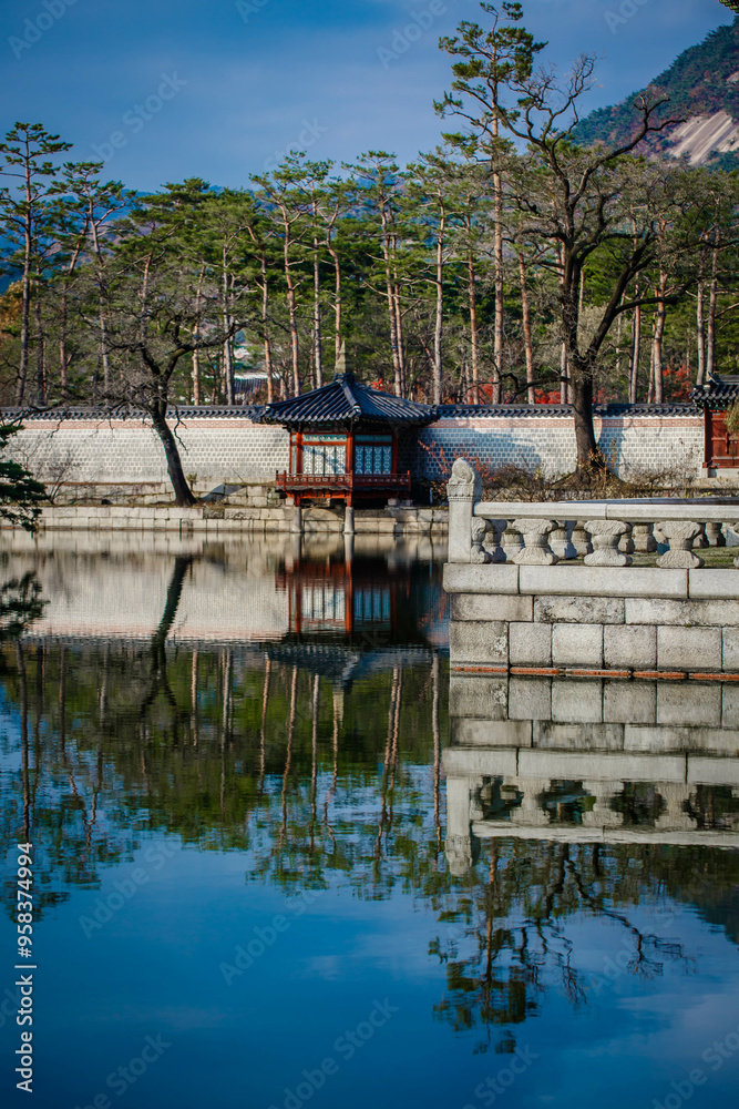 Gyeongbokgung Palace is the palace of Joseon Dynasty. South Korea. Seoul