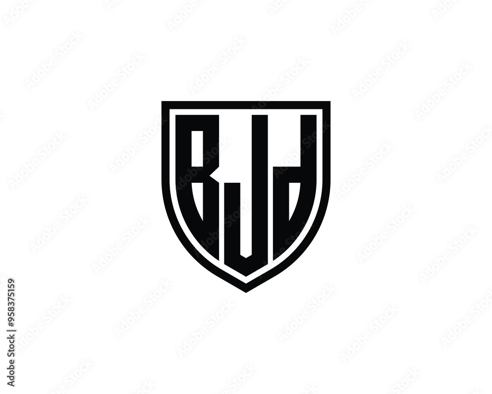 BJD logo design vector template. BJD
