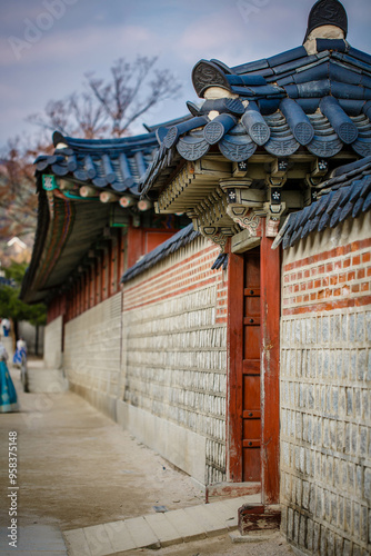 Obraz na płótnie Gyeongbokgung Palace is the palace of Joseon Dynasty. South Korea. Seoul w salonie