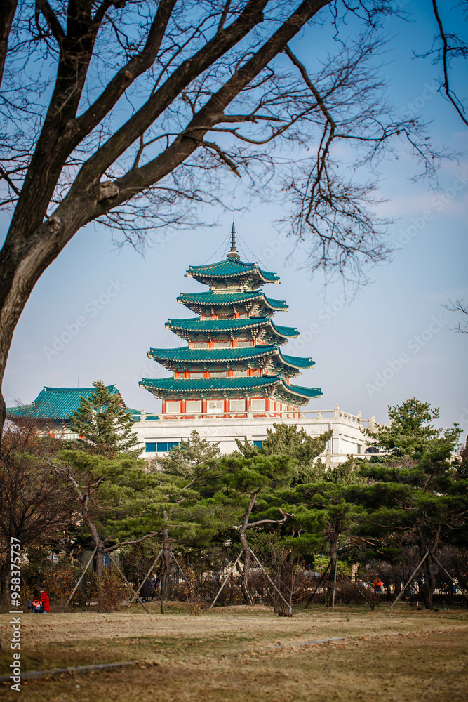 Gyeongbokgung Palace is the palace of Joseon Dynasty. South Korea. Seoul