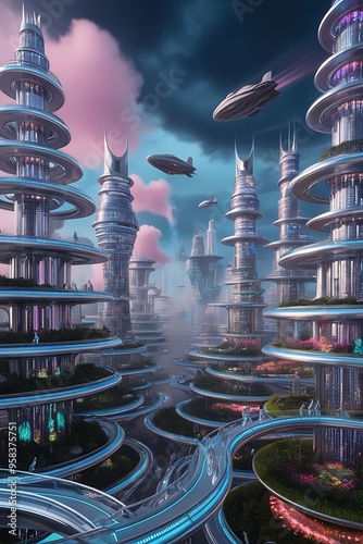 city skyline at night_ Generated with Ai