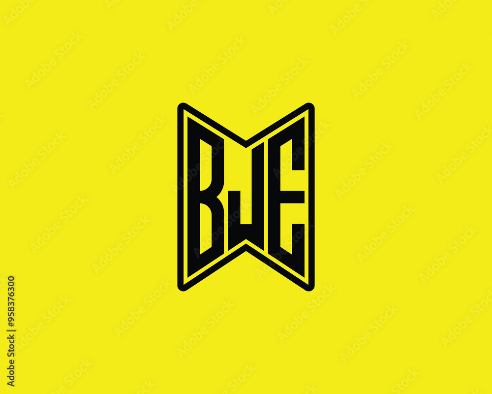 BJE logo design vector template. BJE BJE logo design vector template. BJE