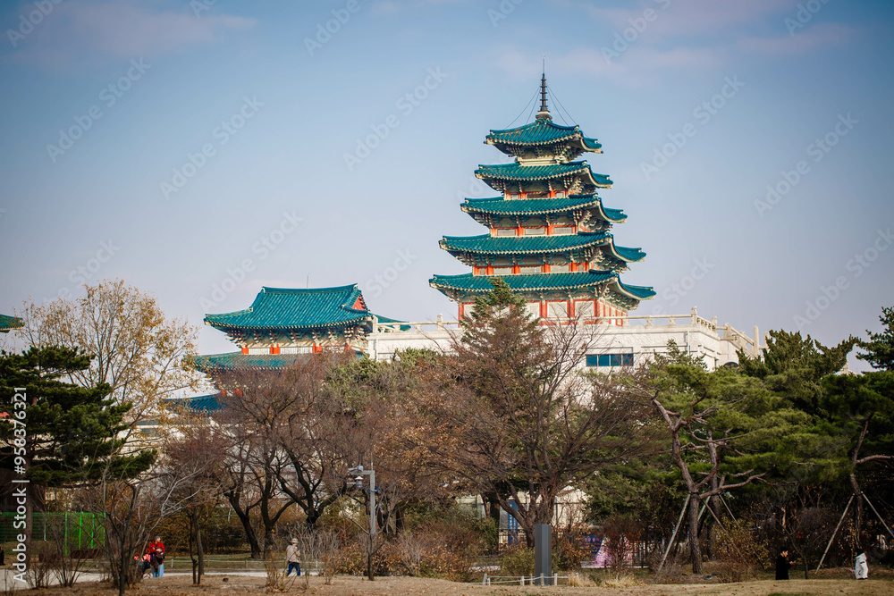 Gyeongbokgung Palace is the palace of Joseon Dynasty. South Korea. Seoul