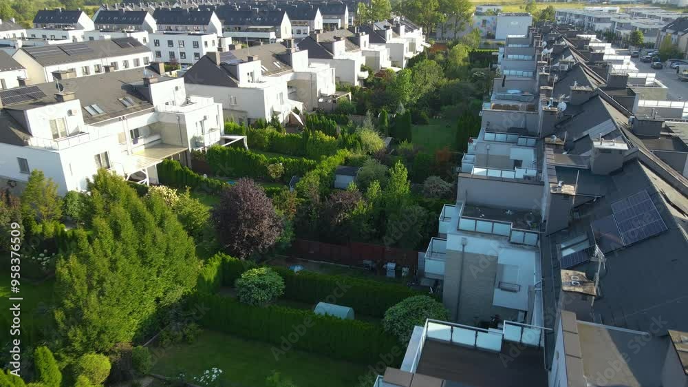 modern residential complex architecture townhouses houses comfortable living Europe modern residential complex architecture townhouses houses comfortable living Europe