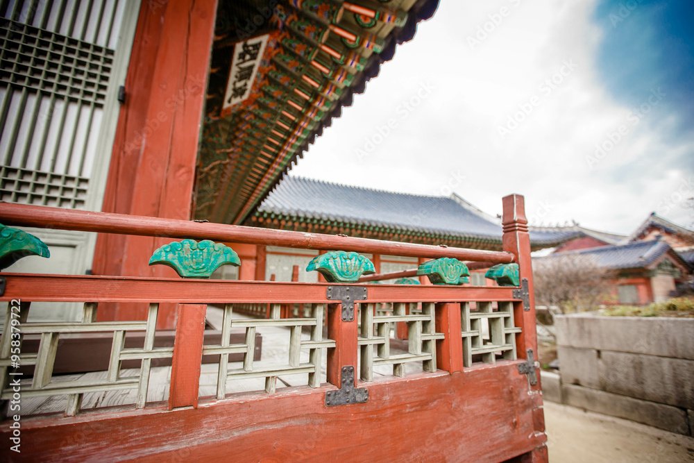 Gyeongbokgung Palace is the palace of Joseon Dynasty. South Korea. Seoul . Architecture of Korea