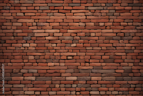 Vintage Brick Wall Background, Weathered Red Bricks for Urban Designs