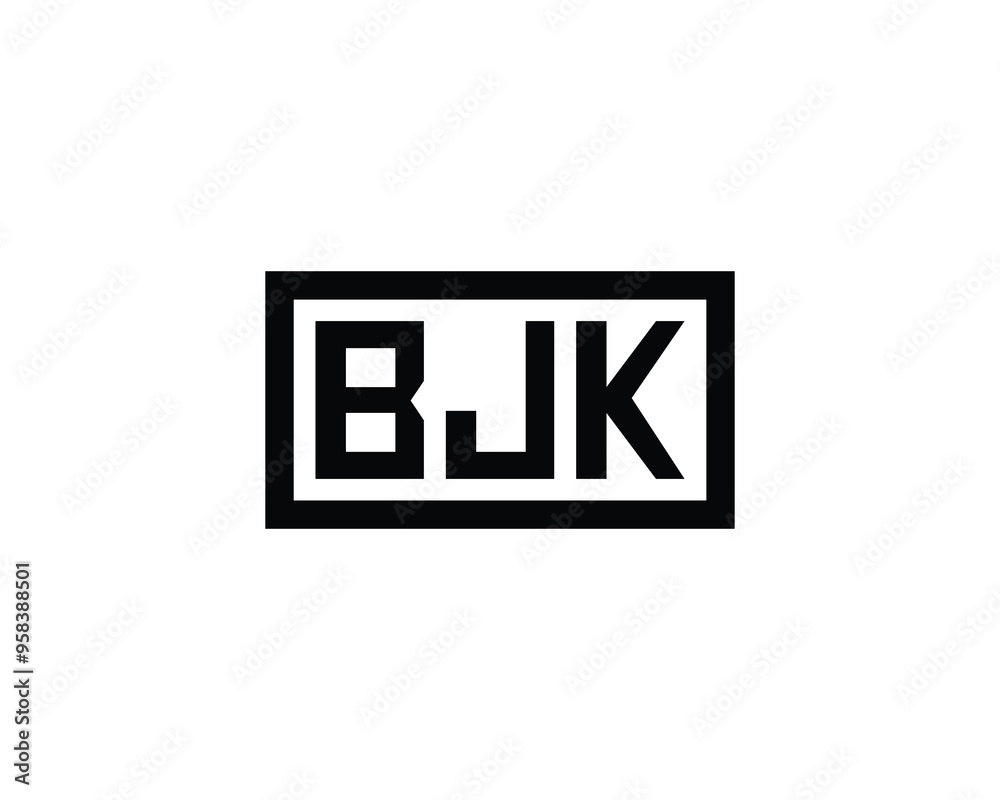 BJK logo design vector template. BJK BJK logo design vector template. BJK