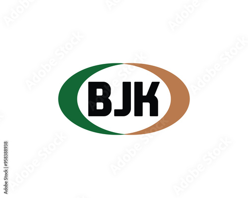 BJK logo design vector template. BJK photo