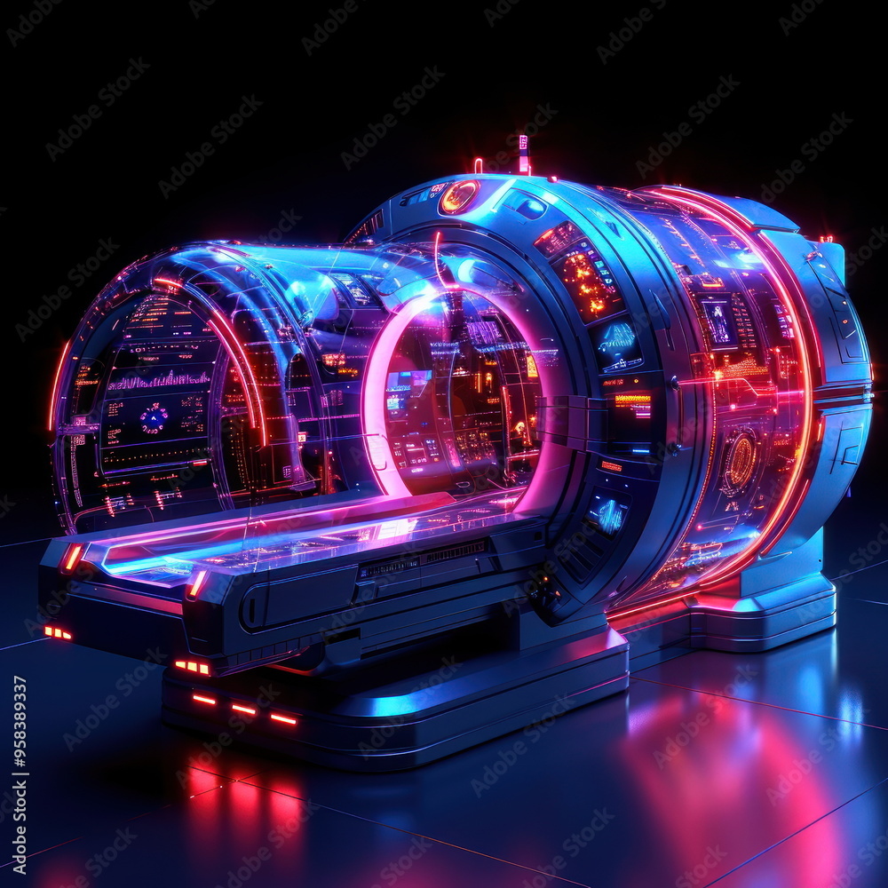 Futuristic Medical Pod. Futuristic Medical Pod.