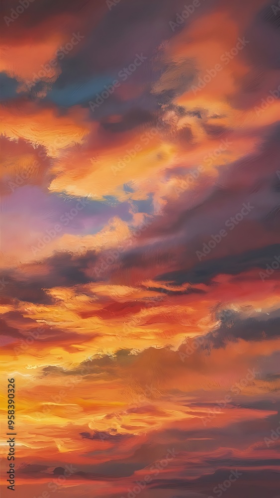 Fototapeta premium Colorful sky. colorful sky.