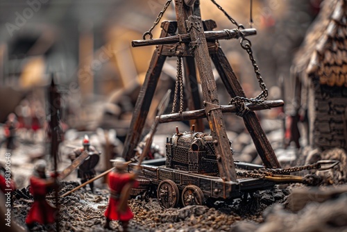 ai generative miniature war catapult