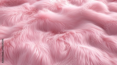 high-definition wallpaper of luxurious soft pink fur with smooth polished surface refined texture