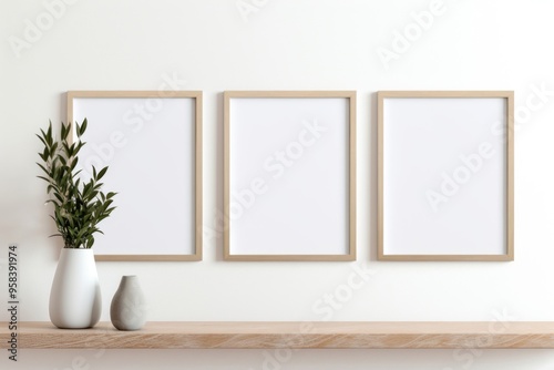 Blank photo frames.