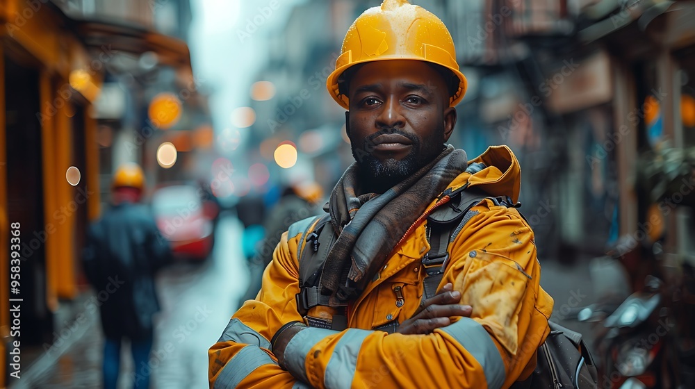 Construction Worker in the City Construction Worker in the City