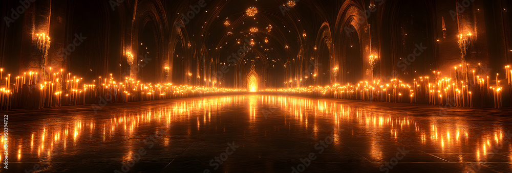 “Dark Cathedral Filled with Candles, Long Shot, Hyper-Realistic Lighting and Atmosphere”
“Dark Cathedral Filled with Candles, Long Shot, Hyper-Realistic Lighting and Atmosphere”