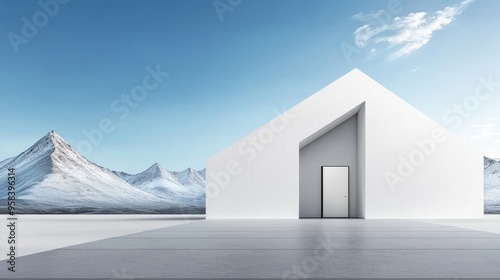 Defining Symmetry in Minimalist Architecture: Explain how symmetry is defined and applied in contemporary minimalist architecture, and why it is a key element in achieving balance and simplicity. photo