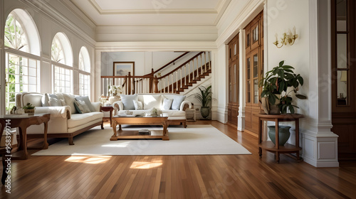 Timeless elegance in a colonial-style residence