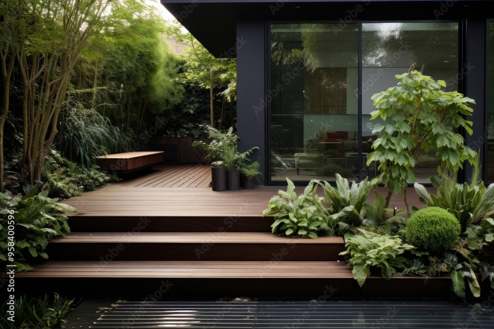 Garden wood architecture backyard. Garden wood architecture backyard.