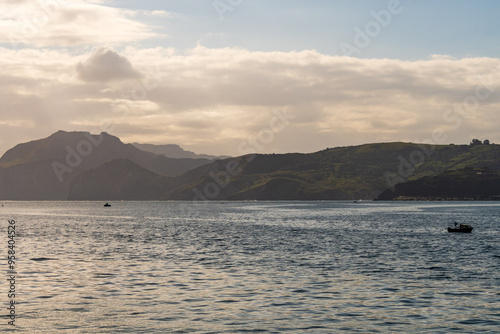 Paisaje en Santoña, Cantabria, España.