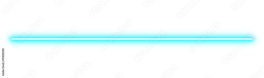 Blue neon long line glowing Blue neon long line glowing