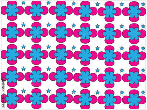 seamless pattern with monsters