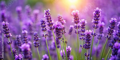 Close up shot of vibrant lavender flowers , lavender, purple, blossoms, close-up, botanical, nature, fragrant, plant, garden