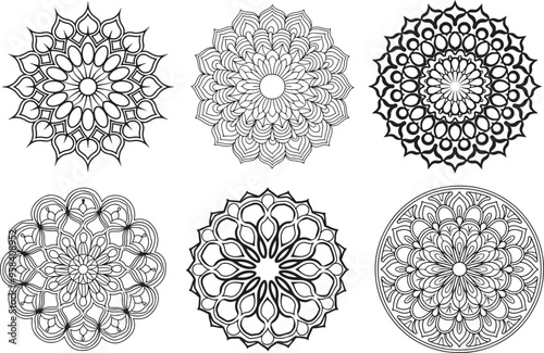 Lineal mandala background