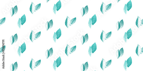 Seamless vector pattern of abstract leaves for bed linen, wallpaper and textures