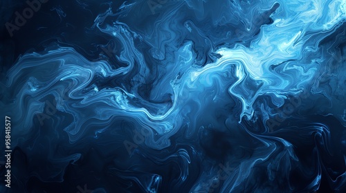 Abstract blue marble background.