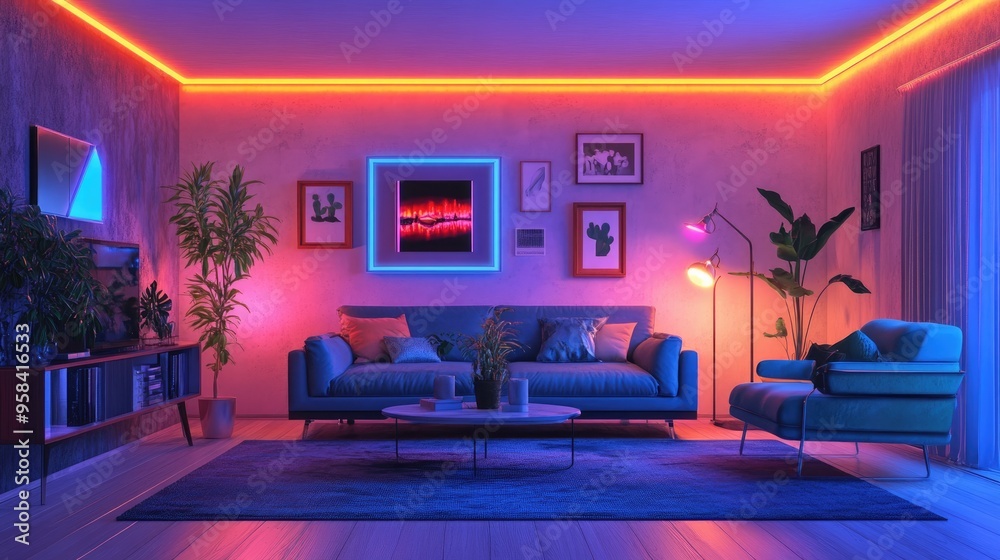 3D rendering of a living room interior featuring wooden floors that create a pleasant atmosphere and appealing aesthetics 3D rendering of a living room interior featuring wooden floors that create a pleasant atmosphere and appealing aesthetics